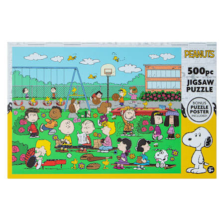 RoseArt - Peanuts Playground - 500 Piece Jigsaw Puzzle