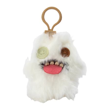 Fuggler Plush Clip-On Keyring - Oogah Boogah, White