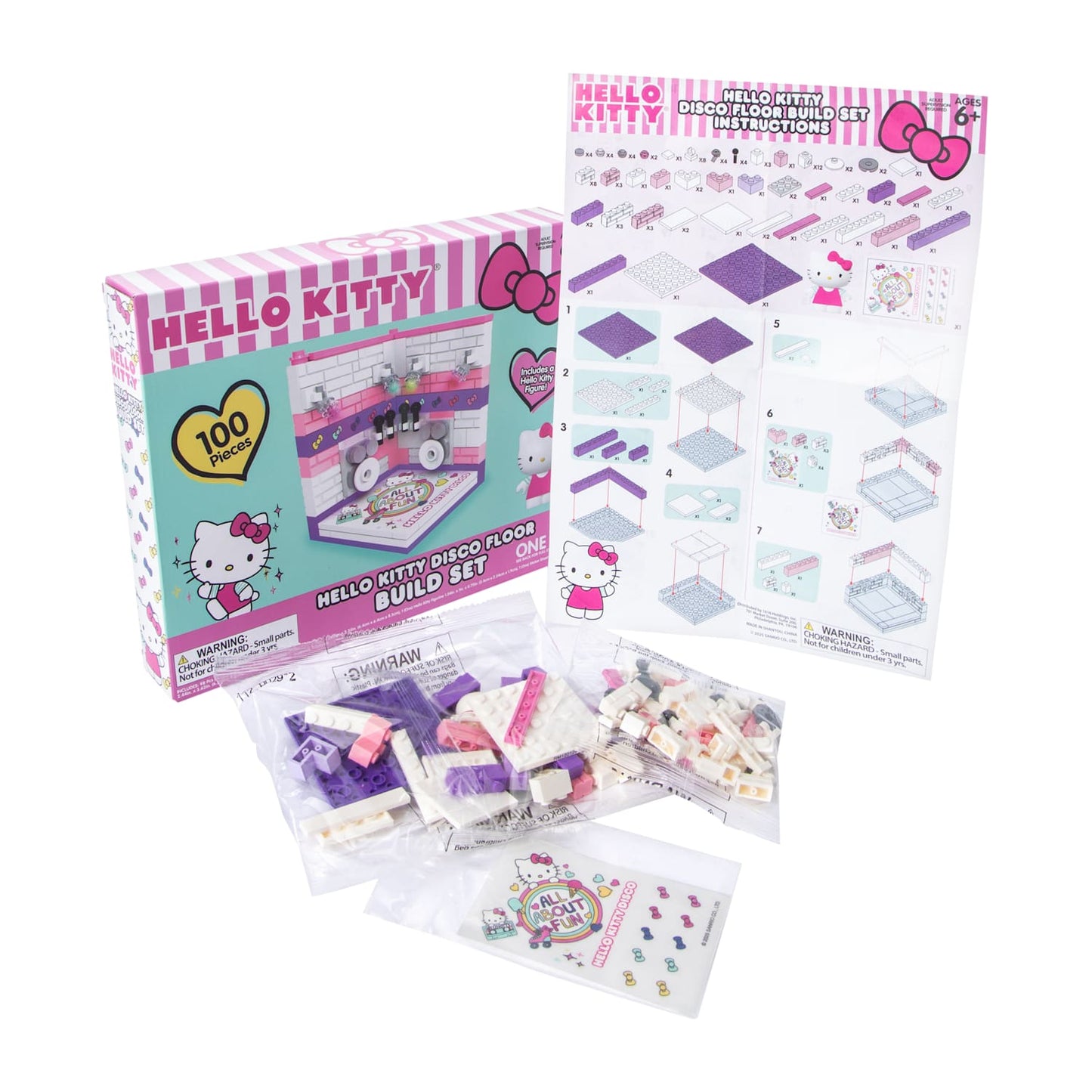 Sanrio Hello Kitty Surf Van Build Set & Figure - 109 pieces