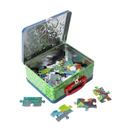 Spidey Amazing Friends Dino-Webs 48-Piece Jigsaw Puzzle in Tin Lunch Box