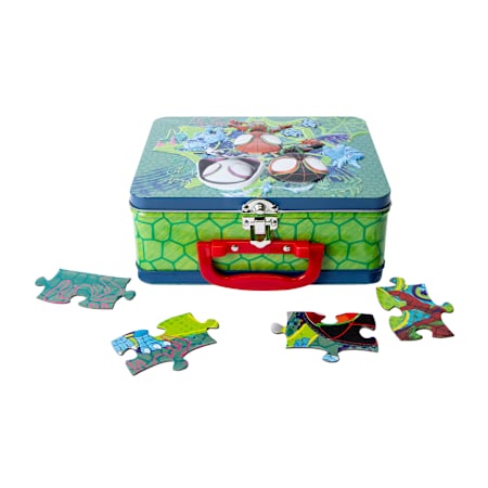Spidey Amazing Friends Dino-Webs 48-Piece Jigsaw Puzzle in Tin Lunch Box