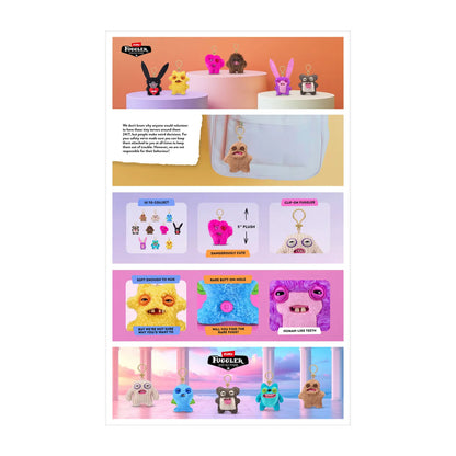 Fuggler Plush Clip-On Keyring - Hedge Grog