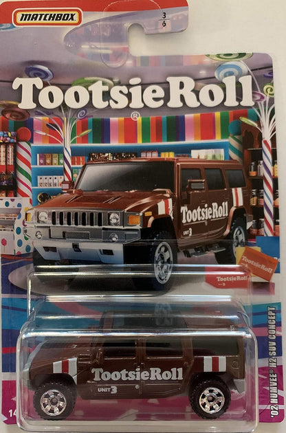 Matchbox 2020 Candy Theme Set of 4 Vehicles: Tootsie Roll, Tootsie Roll Pop, Sugar Daddy and Junior Mints