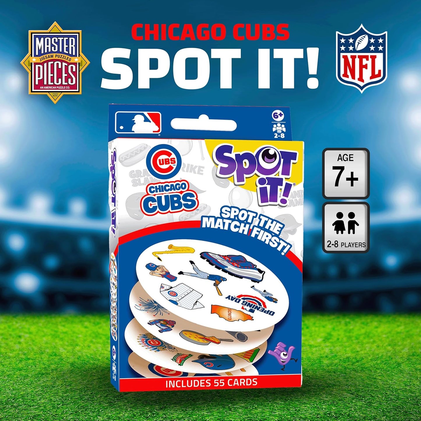 MasterPieces Chicago Cubs Spot It! Game