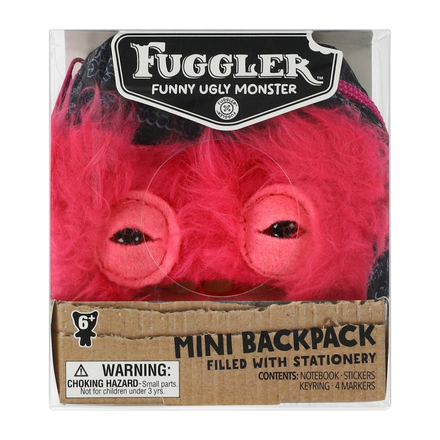Fuggler Pink Mini Backpack [Notebook, Stickers, Keyring & Markers]