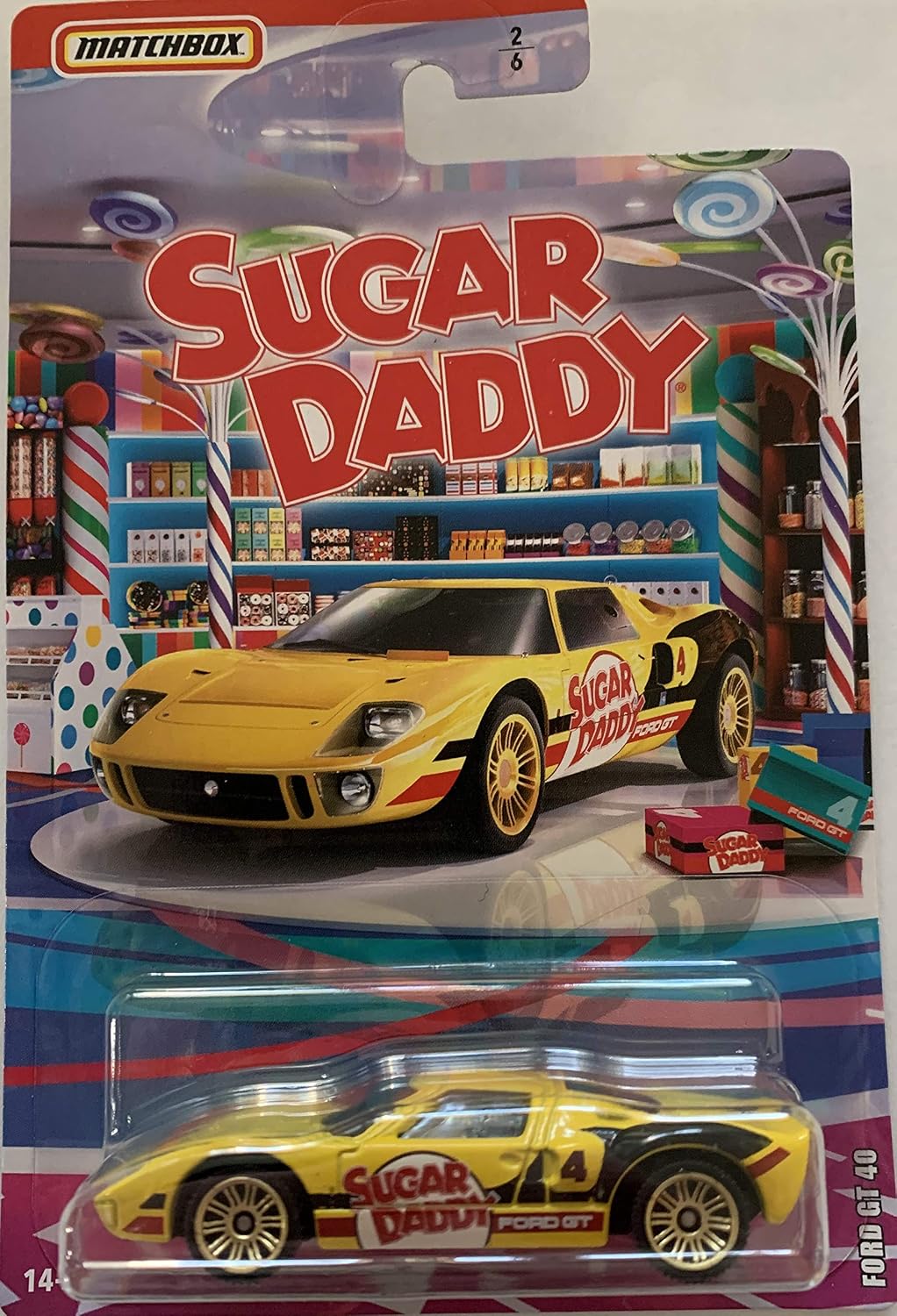 Matchbox 2020 Candy Theme Set of 4 Vehicles: Tootsie Roll, Tootsie Roll Pop, Sugar Daddy and Junior Mints