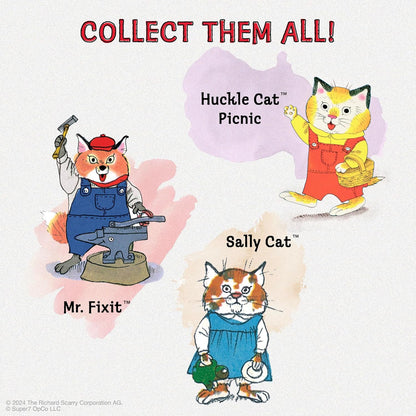 Super7 Richard Scarry Sally Cat - 3.75" Richard Scarry Books Action Figure