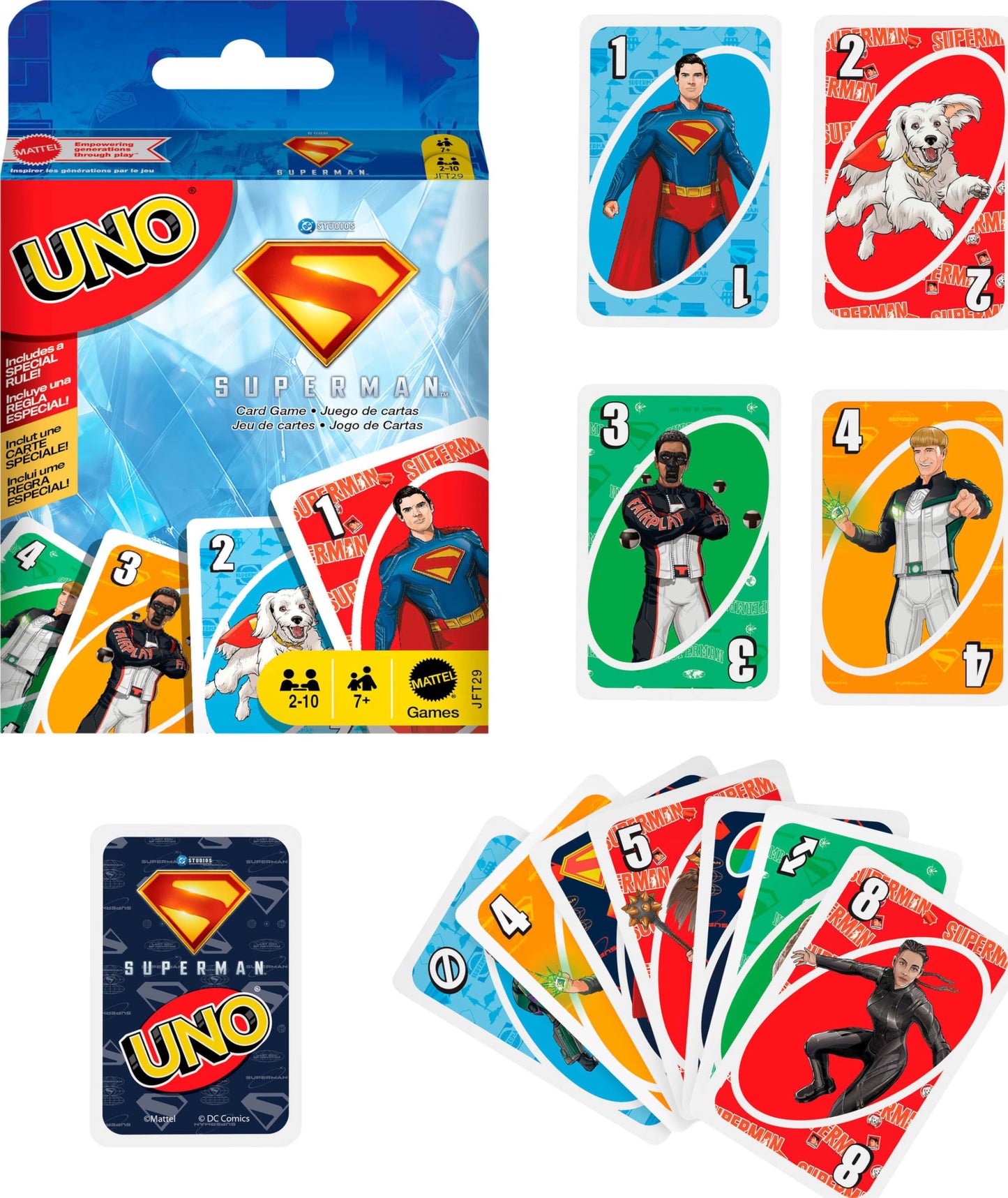 Mattel Games UNO Superman Card Game