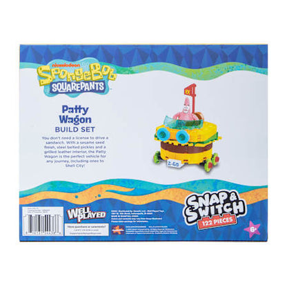 Well Played Toys SpongeBob SquarePants Patty Wagon Build Set - 122 Pieces