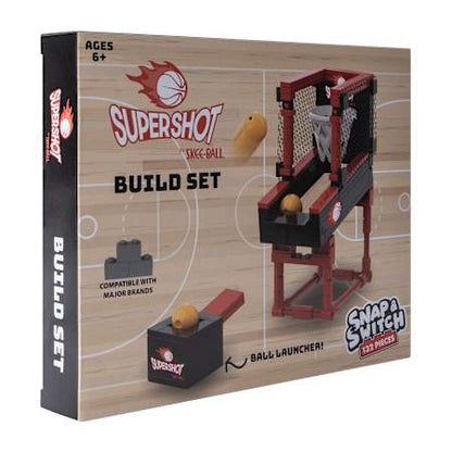 Well Played Toys Supershot Skee-Ball Snap & Switch Build Set, 132 pieces