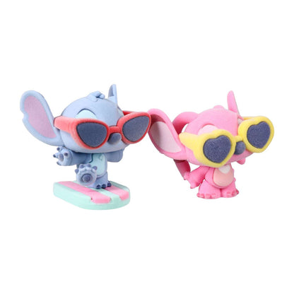 Disney Lilo & Stitch 2.0" Surfing Stitch and Angel Mini Figures (flocked)