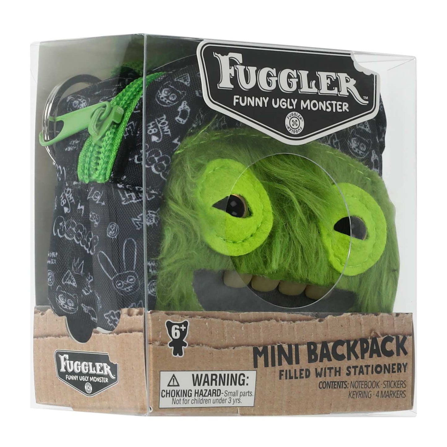 Fuggler Green Mini Backpack [Notebook, Stickers, Keyring & Markers]