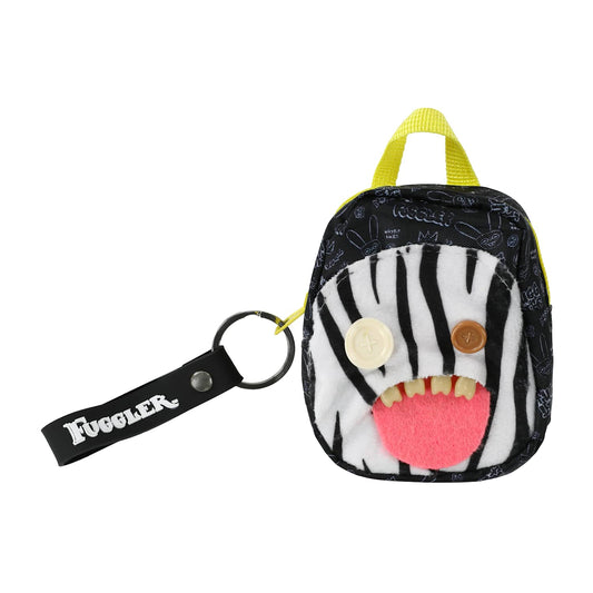 Fuggler White/Black Mini Backpack [Notebook, Stickers, Keyring & Markers]