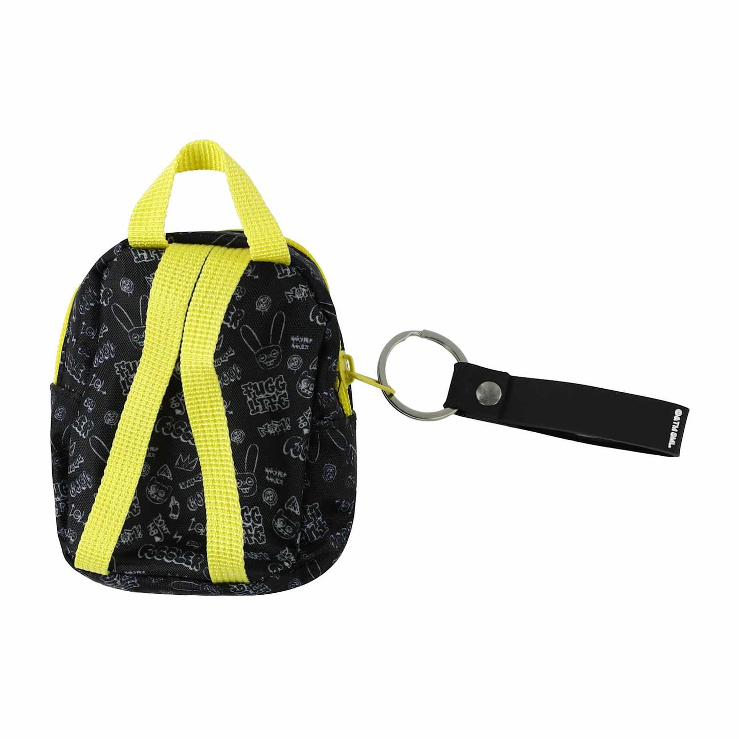 Fuggler White/Black Mini Backpack [Notebook, Stickers, Keyring & Markers]