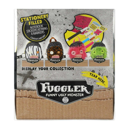 Fuggler White/Black Mini Backpack [Notebook, Stickers, Keyring & Markers]