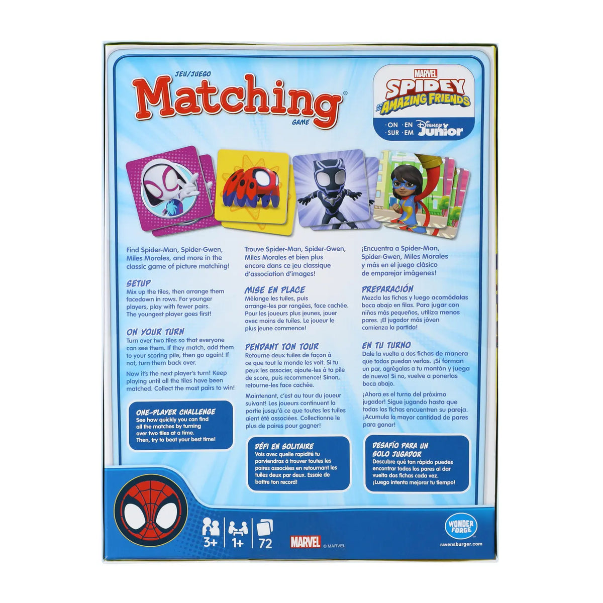 Spidey & Friends Memory Matching Game