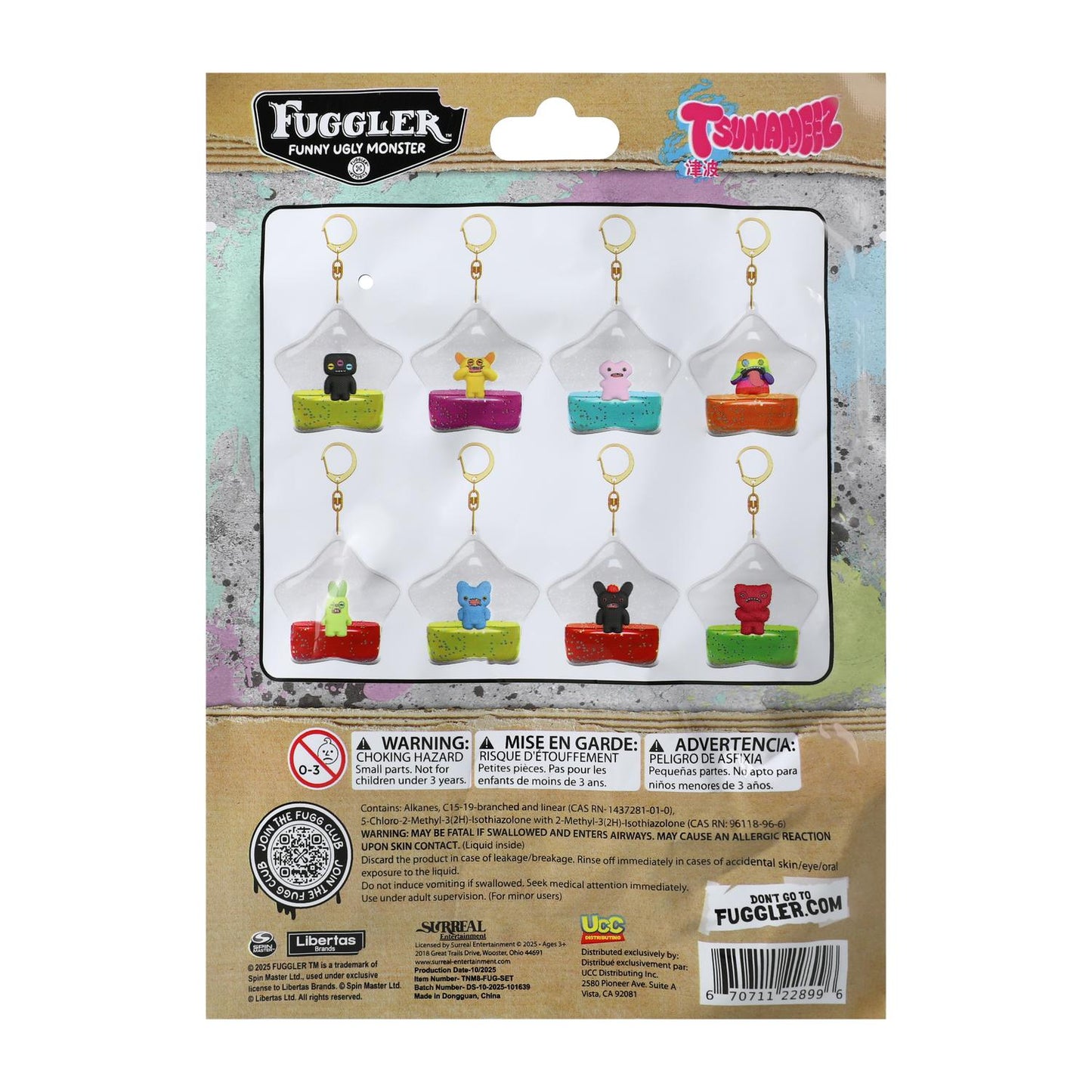 Fuggler Tsunameez 2.5 in Collectible Keychain Blind Bag 1 Pack