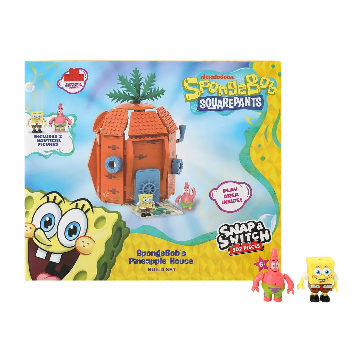 SpongeBob SquarePants Snap & Switch Pineapple House Building Set, 502 Pieces