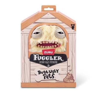 ZURU Fuggler Butt Ugly Pets 9-inch Mr Buttons Golden Retriever Plush Toy