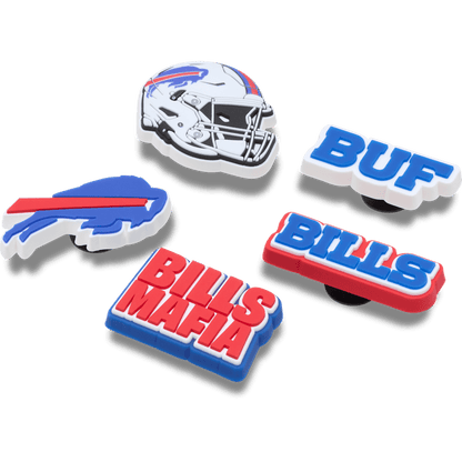 Crocs Jibbitz NFL Buffalo Bills 5-Pack Shoe Charms | Jibbitz for Crocs