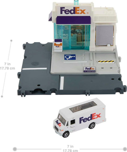 Mattel Matchbox Action Drivers Vehicle Playset - FedEx Package Center