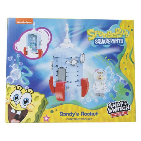 Well Played Toys SpongeBob SquarePants Sandys Rocket Build Set & Figure - 95 pieces