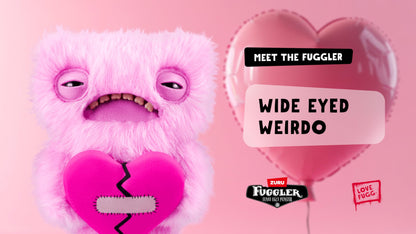Fuggler Love Fugg 9-inch Wide Eyed Weirdo, Pink