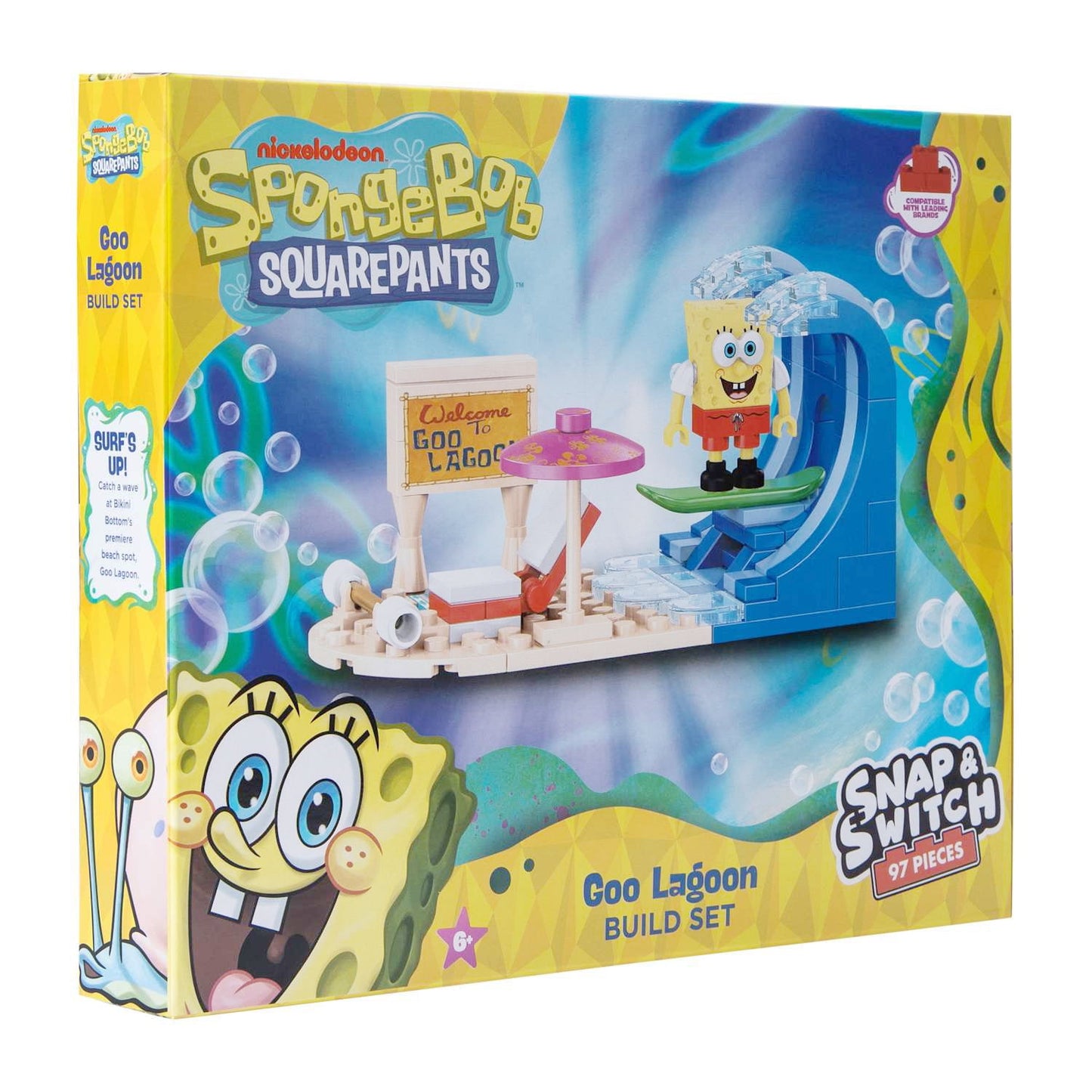 Well Played Toys SpongeBob SquarePants Goo Lagoon Build Set - 97 Pieces