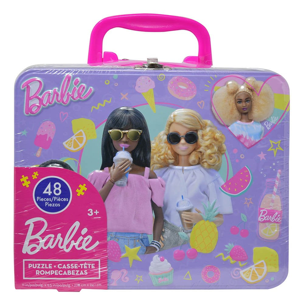 Barbie 48pc Jigsaw Puzzle in Tin Lunch Box