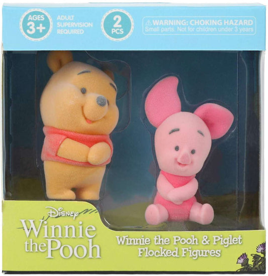 Disney Winnie the Pooh, Pooh & Piglet Mini Figure 2-Pack [Flocked]
