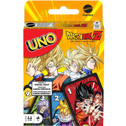 Mattel Games UNO Dragon Ball Z Card Game Japanese Manga Theme