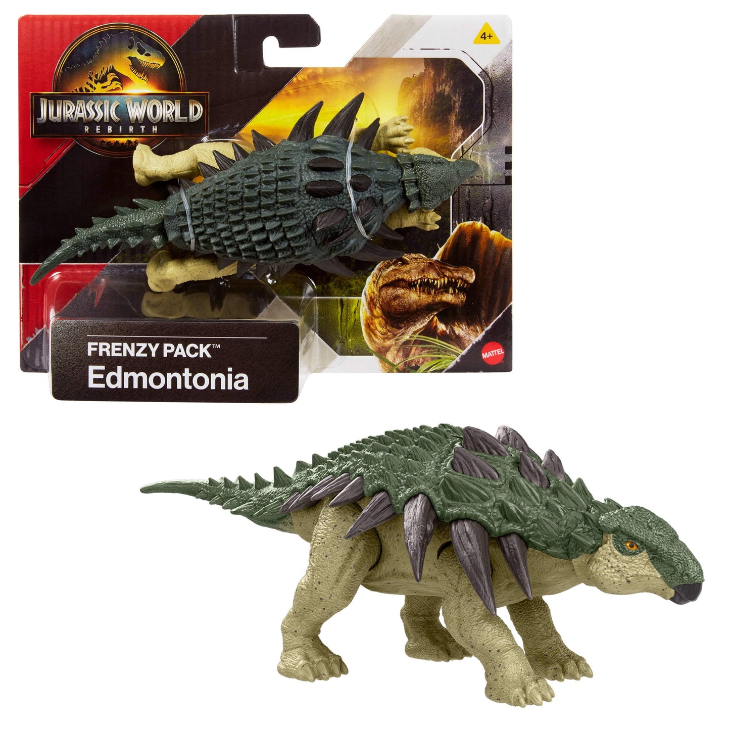 Jurassic World Rebirth Frenzy Pack Edmontonia Dinosaur Figure
