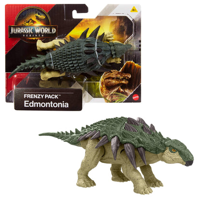 Jurassic World Rebirth Frenzy Pack Edmontonia Dinosaur Figure