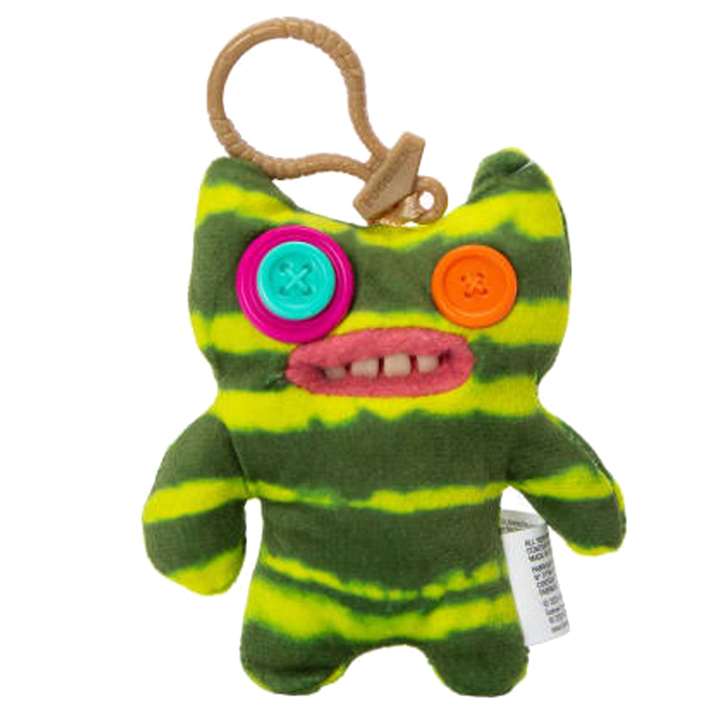 Fuggler Plush Clip-On Keyring - Indecisive Monster, Green