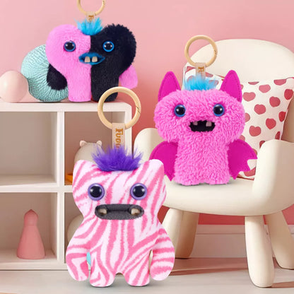 Fuggler Baby Pinkles Wide Eyed Weirdo - 3.5 in Plush Keyring