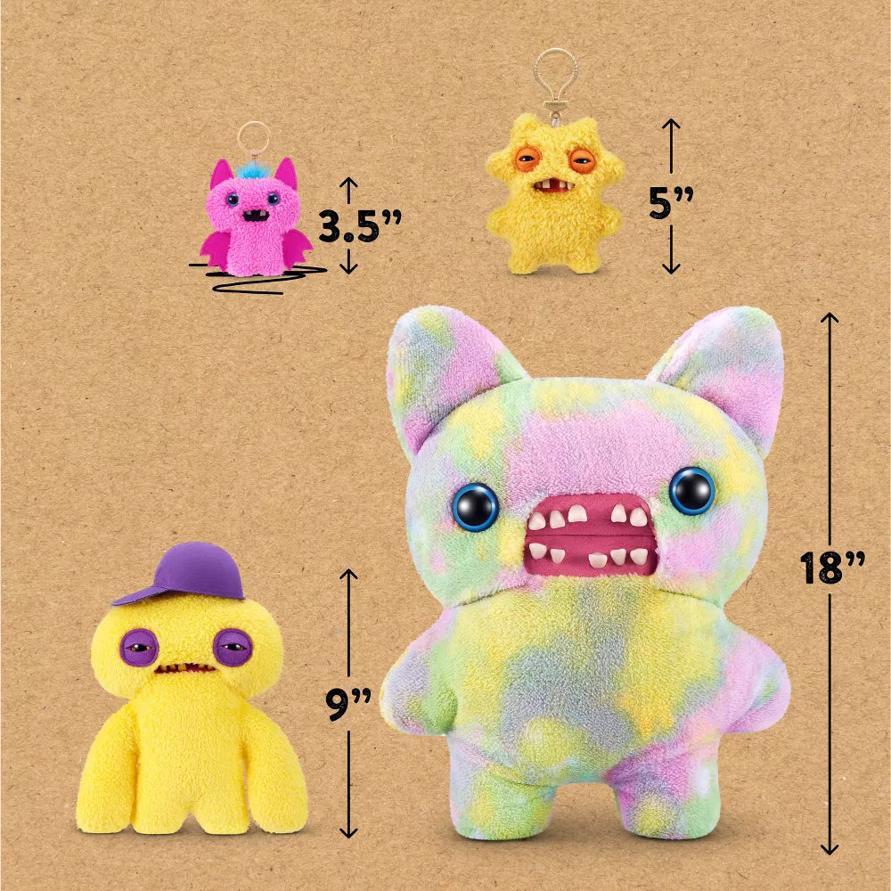 Fuggler Baby Pinkles Winged Bat - 3.5 in Plush Keyring