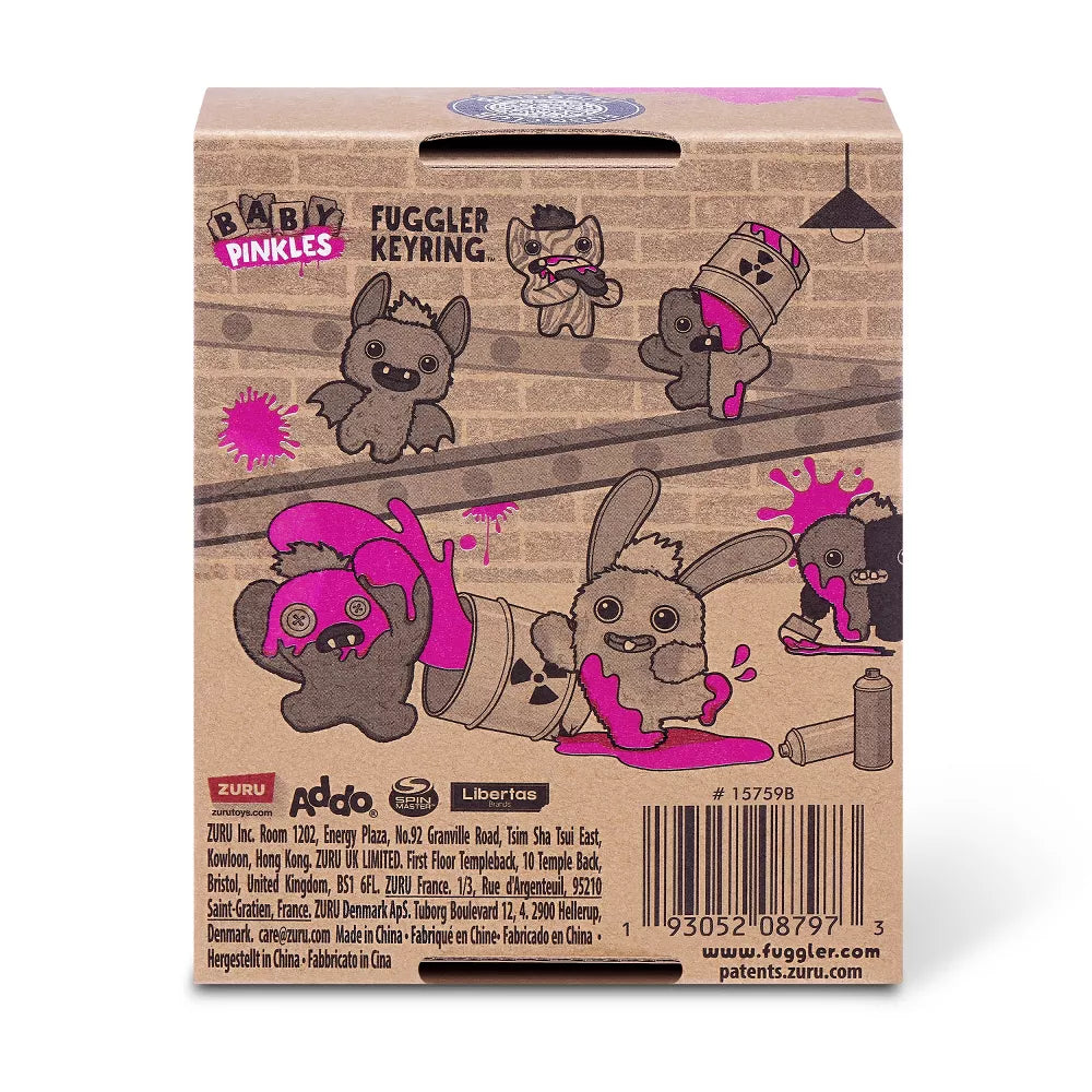 Fuggler Baby Pinkles Hearty McFarty - 3.5 in Plush Keyring