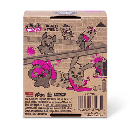 Fuggler Baby Pinkles Rabid Rabbit - 3.5 in Plush Keyring
