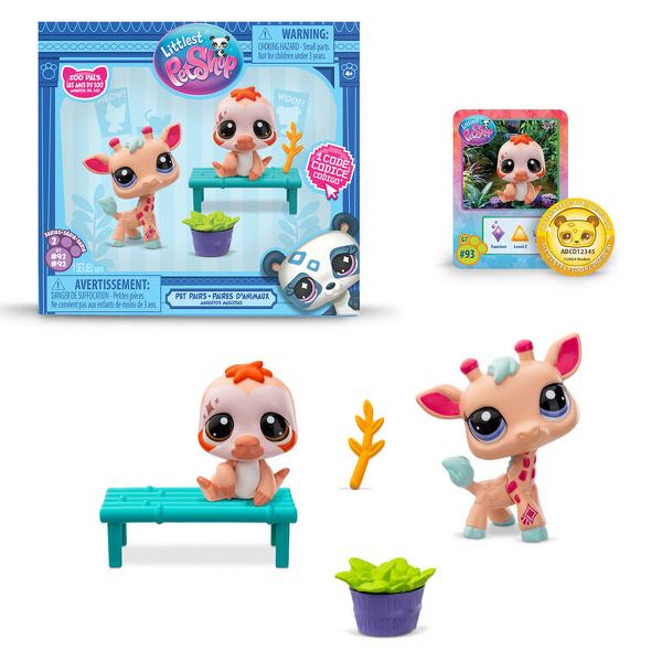 Littlest Pet Shop 2-Pack Series 2 Zoo Pals Pet Pairs