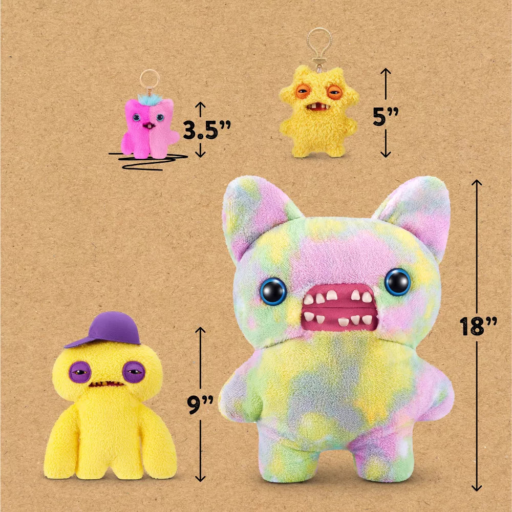 Fuggler Baby Pinkles Wide Eyed Screech - 3.5 in Plush Keyring