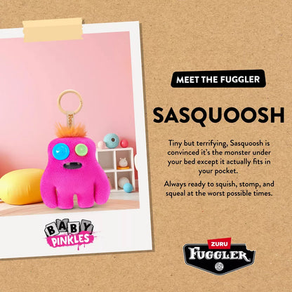 Fuggler Baby Pinkles Sasquoosh - 3.5 in Plush Keyring