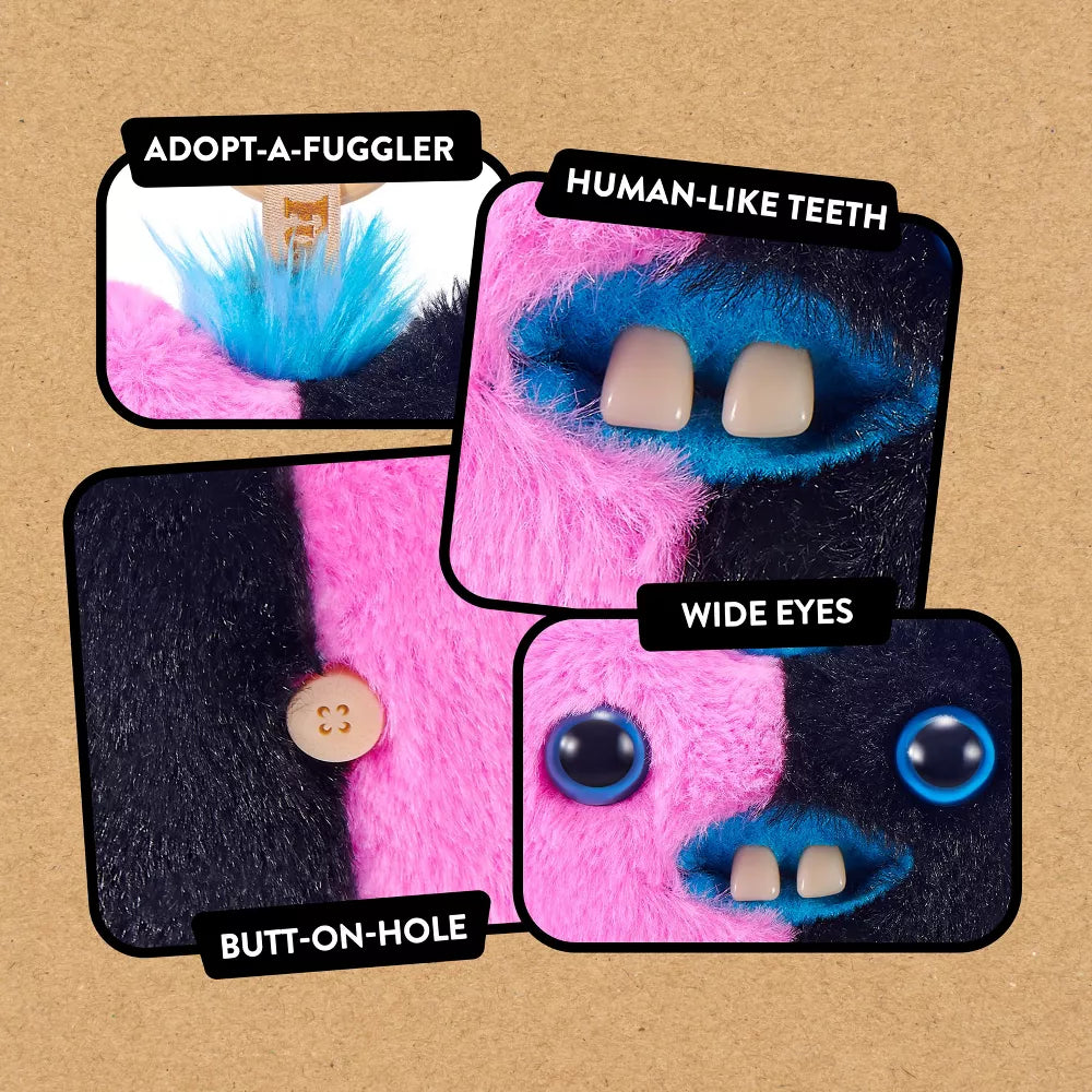 Fuggler Baby Pinkles Hearty McFarty - 3.5 in Plush Keyring