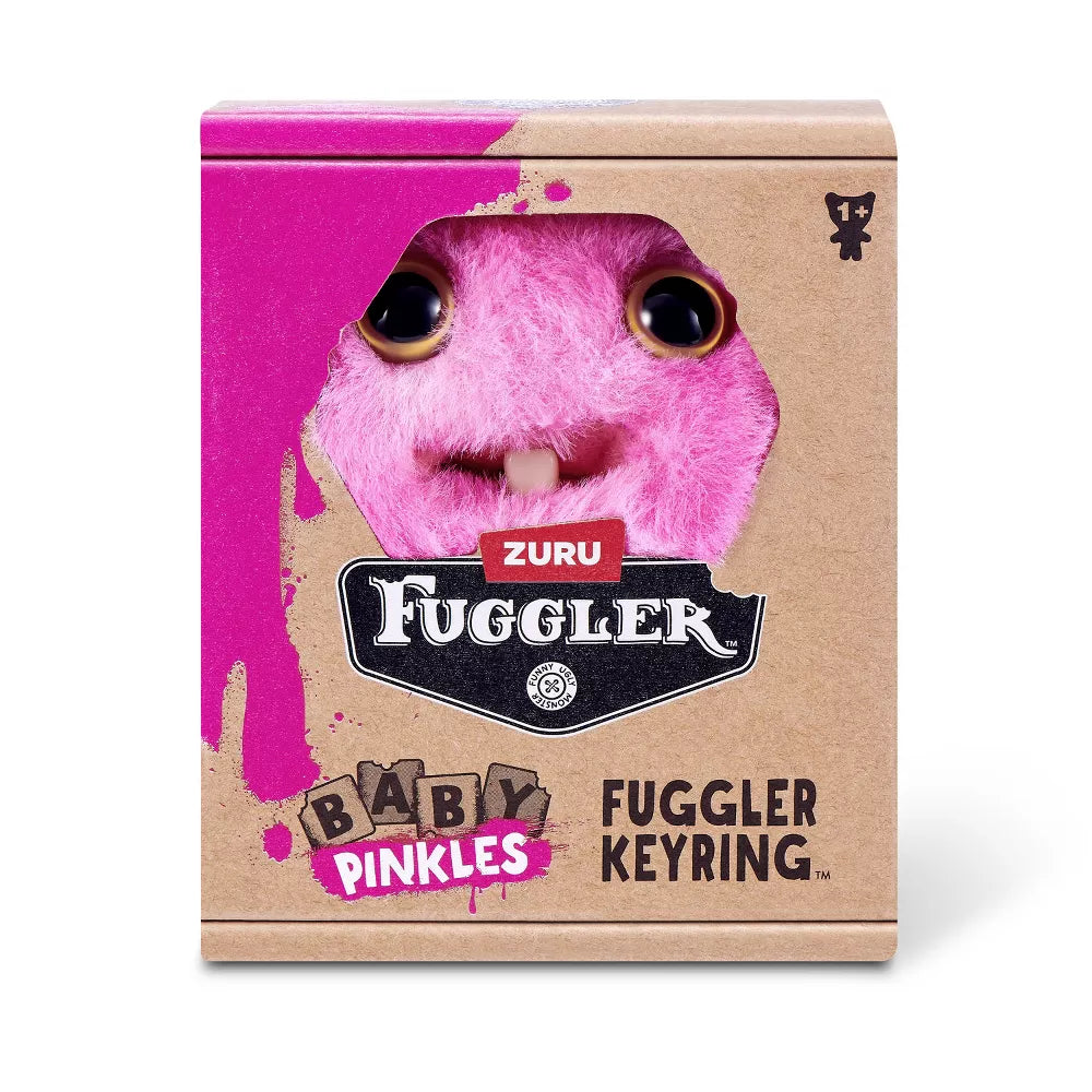 Fuggler Baby Pinkles Rabid Rabbit - 3.5 in Plush Keyring