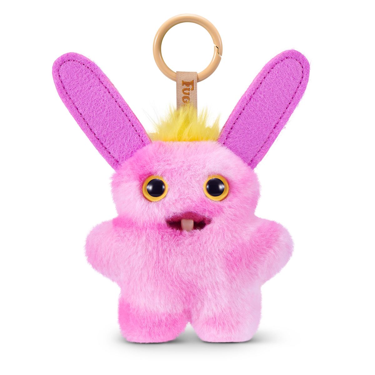 Fuggler Baby Pinkles Rabid Rabbit - 3.5 in Plush Keyring