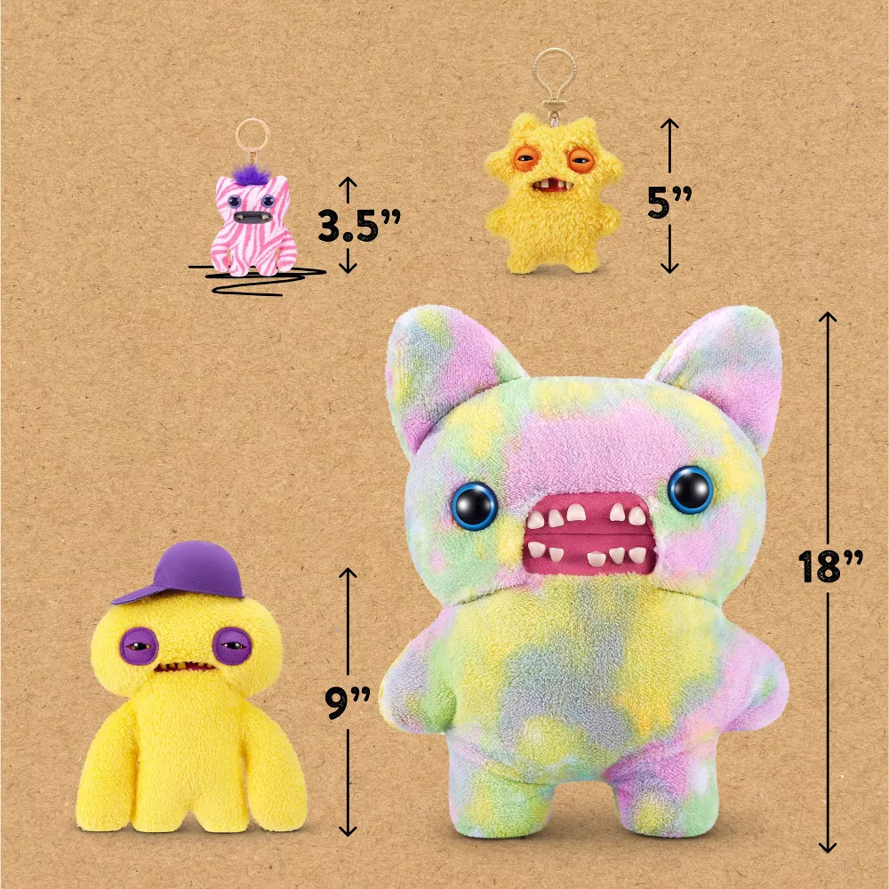 Fuggler Baby Pinkles Wide Eyed Weirdo - 3.5 in Plush Keyring