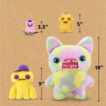 Fuggler Baby Pinkles Wide Eyed Weirdo - 3.5 in Plush Keyring