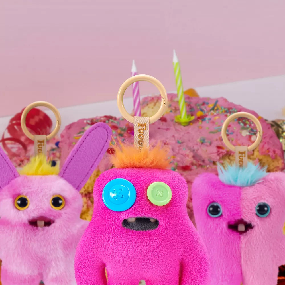 Fuggler Baby Pinkles Sasquoosh - 3.5 in Plush Keyring