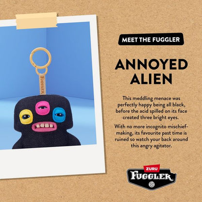Fuggler Series 6 Annoyed Alien - 4.5 inch Plush Keyring