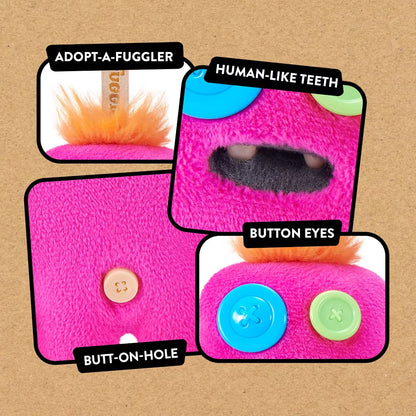 Fuggler Baby Pinkles Sasquoosh - 3.5 in Plush Keyring