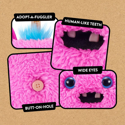 Fuggler Baby Pinkles Winged Bat - 3.5 in Plush Keyring